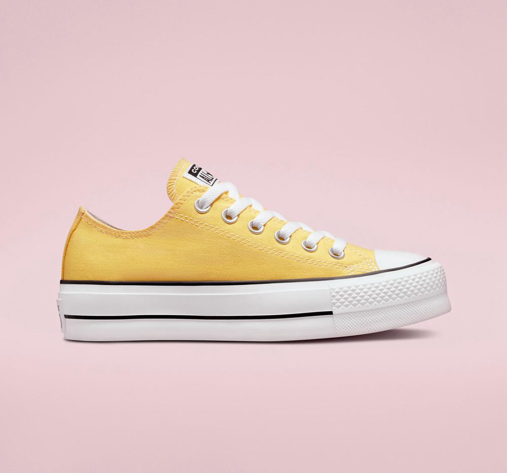 Converse Chuck Taylor All Star Lift Platform Surplus Kanvas Unisex Düz Taban Kadın Sarı  Türkiye |  71085WOZJ